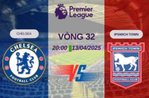 Nhận định trận đấu Chelsea vs Ipswich Town lúc 20:00 ngày 13/04